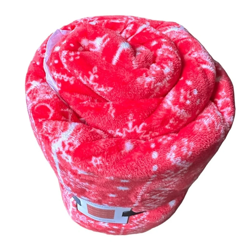 Victoria’s Secret Winter Wonderland Fleece/Sherpa Blanket